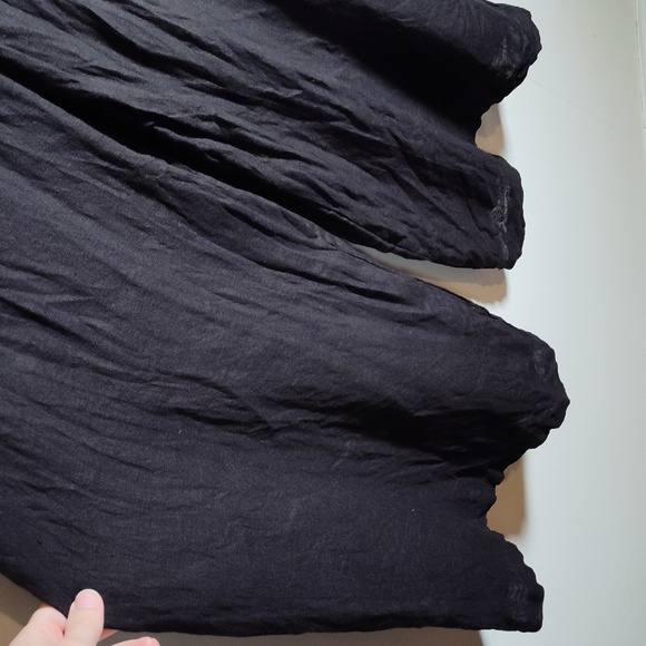 Ornella Paris oversized black linen jumpsuit L - Picture 10 of 11